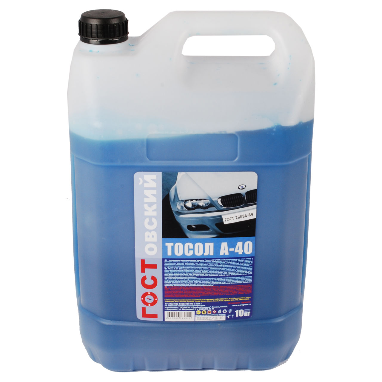 3b0bad73-a3e7-11e5-b8a0-001e673659ad Тосол ГОСТОВСКИЙ А-40 (синий) (10кг) Спеццена (2шт)