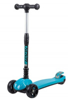 Самокат-кикборд Novatrack RainBow, подростковый, складной, широкие свет.колеса PU 120*90,ватер стике
