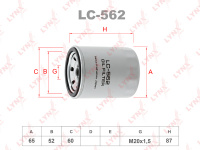 PH 5317 Фильтр масляный LYNXauto LC-562