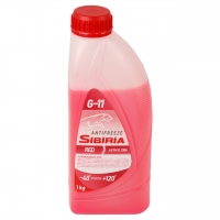 Охлаждающая жидкость Antifreeze SIBIRIA G-12 (красный) -40C (1кг) (12шт)