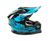 Шлем детский кроссовый GTX 632S #3 (L) BLACK/BLUE (53-54)