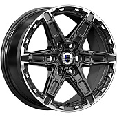 K&K 8x18/6x139,7 ET35 D67,1 Дистрикт (КС1159) черный бриллиант