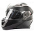 Шлем модуляр HIZER 625 #1 (L) matt black (2 визора)