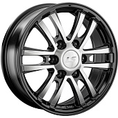 LS 7x17/6x139,7 ET30 D106,1 1287 BKF (конус, Колпак+лого)