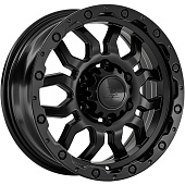 LS 7x16/6x139,7 ET38 D100,1 1285 BKS (конус, Колпак+лого)