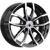 Диск колеса КиК "Фрост" 6,5x15 5*100 ЕТ38 D57,1 алмаз чёрный (КС1048)