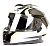 Шлем интеграл HIZER B566 #1 (XL) black/white/yellow (2 визора)