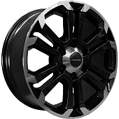 Khomen Wheels 7,5x18/6x139,7 ET30 D106,1 KHW1817 (Fortuner/Hilux) Black-FP