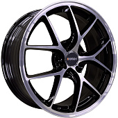 INCH 7x17/4x100 ET41 D60,1 FA8538 Gloss Black Machined Face (ZJH) FlowForming